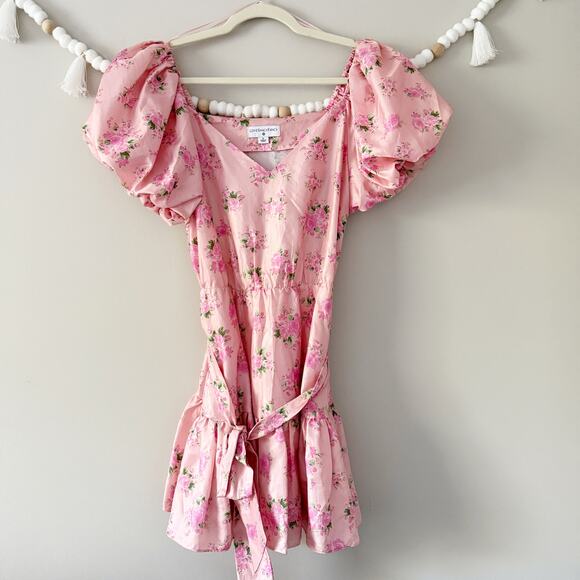 Loveshackfancy x Target Cecile Puff Sleeve Mini Dress Floral Babydoll Size 6 - Picture 11 of 13